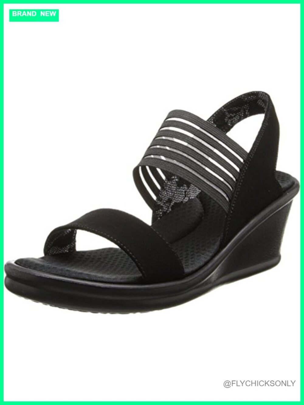 Skechers Rumblers Sci-Fi Wedge Sandal Memory Foam Slingback